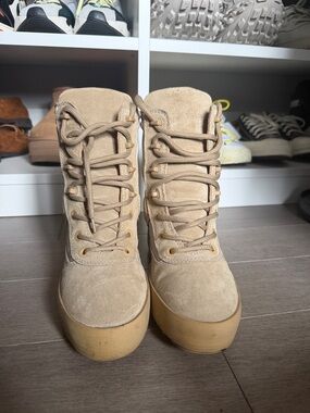 Yeezy 'SSN 3' Combat Military Boots - Women's 37 - Sand 37